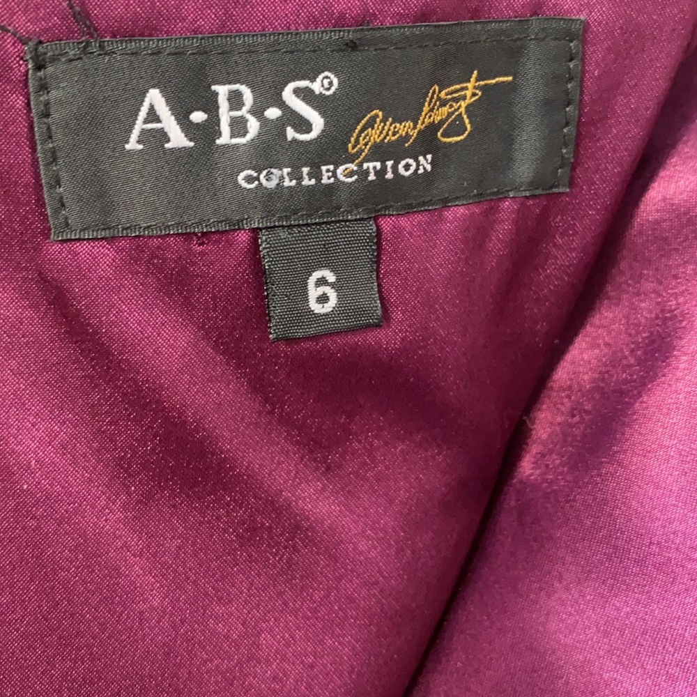 ABS Allen Schwartz A-Line tulle sleeveless Ruched 100% Silk Mini Dress - Picture 4 of 9